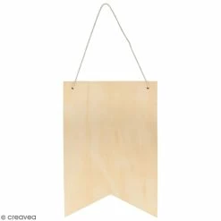 Vente flash ⭐ Artemio Fanion En Bois à Décorer Et à Suspendre - 24 X 35 Cm 🥰
