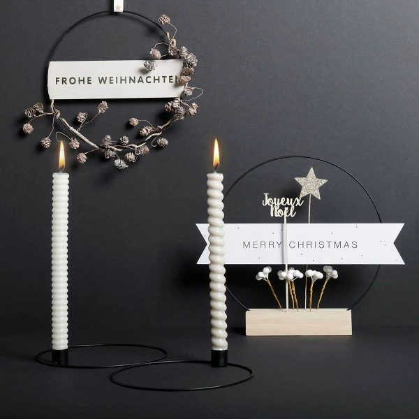 Budget 🎁 Rico Design Forme En Métal Cercle En Métal - Noir Mat - Ø 25 Cm ✨ 5 Budget 🎁 Rico Design Forme En Métal Cercle En Métal - Noir Mat - Ø 25 Cm ✨ – Image 3