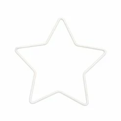 Offres 😍 Rico Design Cercles Attrape-rêves Forme En Métal Blanc - Étoile - 11 X 10,5 Cm 🎉