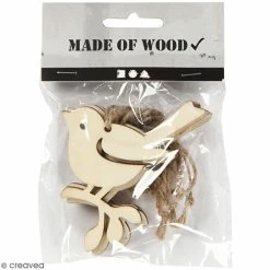 Acheter ❤️ Creativ Company Forme En Bois Oiseaux 6,5 X 9 Cm - 5 Pcs 👍