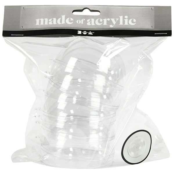 Bon marché 💯 Creativ Company Boule Plastique Transparente Boule Ouverte En Plastique Transparent - 8 Cm - 5 Pcs ⭐ 4 Bon marché 💯 Creativ Company Boule Plastique Transparente Boule Ouverte En Plastique Transparent - 8 Cm - 5 Pcs ⭐ – Image 2