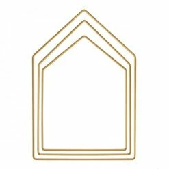 Les meilleures critiques de 🔥 Rayher Forme En Métal Lot D'anneaux En Métal - Maison - Doré - ø 19-23-27,5 Cm ✨