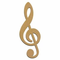 Vente flash 👏 Creavea Forme En Bois à Décorer - Clé De Sol - 15 Cm 🥰