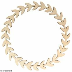 Tout neuf 🥰 Artemio Forme En Bois Couronne En Bois à Décorer Good Vibes - 34 Cm ⭐
