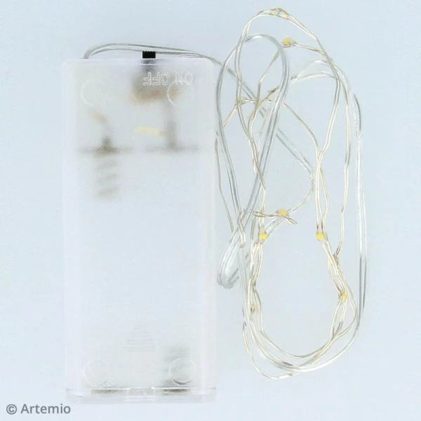 Vente flash 😀 Artemio Guirlande Lumineuse LED - 10 Ampoules - Blanc Chaud - 90 Cm ❤️ 4 Vente flash 😀 Artemio Guirlande Lumineuse LED - 10 Ampoules - Blanc Chaud - 90 Cm ❤️ – Image 2