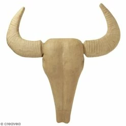 Offres ✨ Décopatch Support Papier Mâché Tête De Buffle En Papier Mâché - 52 Cm 👏