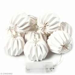 Les meilleures critiques de 🧨 Creativ Company Guirlande Lumineuse à LED 100 Cm - Lampions Origami Ronds ⌛