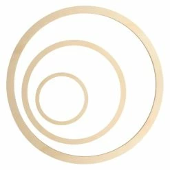 Budget ✔️ Creavea Forme En Bois Cercles En Bois à Décorer - 13 à 40 Cm - 3 Pcs 🥰