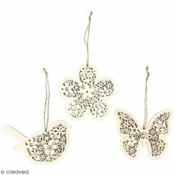 Les meilleures critiques de 👏 Creativ Company Forme En Bois Suspensions En Bois Avec Ficelle - Printemps - 90 Pcs 🎁