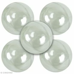 Budget 🛒 Graine Créative Boule Plastique Transparente Pour Contact Alimentaire - 10 Cm X 5 💯