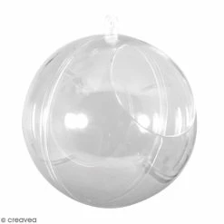 De gros 🧨 Rayher Boules Et Suspensions Verre Boule Ouverte En Plastique Transparent - 10 Cm ⭐