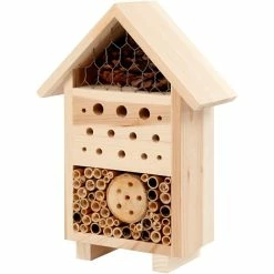 Remise 🛒 Creativ Company Nichoir à Décorer Hôtel à Insectes En Bois à Décorer - 18,4 X 26,1 Cm 👍