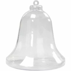 Le moins cher 🧨 Creativ Company Boule Plastique Transparente Boule Cloche à Décorer - 9,5 Cm - 5 Pcs 👍