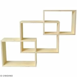 Tout neuf ⭐ Artemio Meuble à Décorer Set 3 étagères Rectangulaires Imbriquées à Décorer - 45 X 60 Cm 🎁