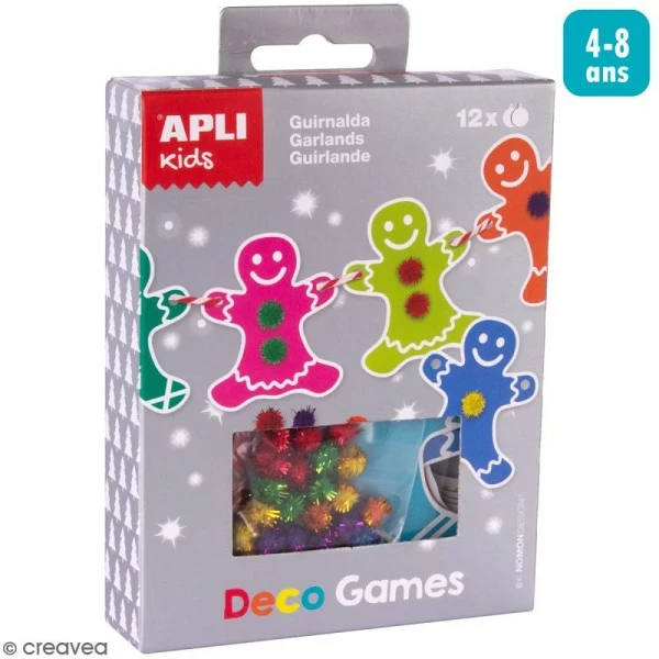 Grosses soldes 🛒 Apli Kids Guirlande à Décorer Kit Deco Games Suspensions De Noël - Guirlande - 12 Formes à Personnaliser ✔️ 3 Grosses soldes 🛒 Apli Kids Guirlande à Décorer Kit Deco Games Suspensions De Noël - Guirlande - 12 Formes à Personnaliser ✔️