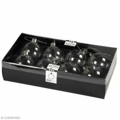 Remise ❤️ Creativ Company Support Déco Noël Boules De Noël En Verre - 6 Cm - 8 Pcs 🛒