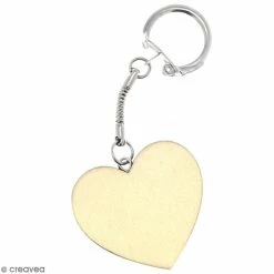 Offres 💯 Lilou Blue Porte-clés à Décorer Porte Clés Coeur En Bois à Décorer 🎉