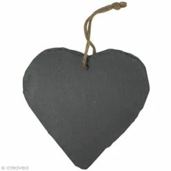 Offres 🛒 Rayher Coeur à Suspendre Coeur En Ardoise à Suspendre 15 Cm ✔️