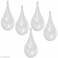 Bon marché ⌛ Graine Créative Formes à Suspendre Goutte Plastique Transparente Pour Contact Alimentaire - 11 Cm X 5 🔥