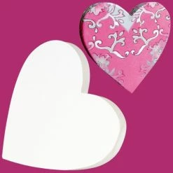 Meilleure vente ✨ Décopatch Coeur à Suspendre Coeur Classique En Carton Plein 12 Cm 🔥