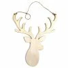 Grosses soldes ⭐ Graine Créative Silhouette à Suspendre Tête De Renne En Bois à Décorer - 25 X 30 Cm 😀