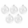 De gros 💯 Lealoo® Boule Plastique Transparente Lot 5 Boules En Plastique Cristal Transparent Séparable, Diam. 15 Cm, Contenant Sécable 😉 -Support à décorer suspendu Soldes unnamed file 382