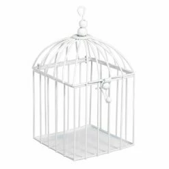 Budget 😍 Rayher Déco à Suspendre Cage Décorative 17 X 9 X 9 Cm - Blanche 👏