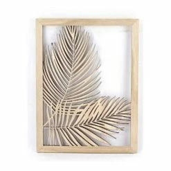 Meilleure vente 🔥 Graine Créative Déco à Suspendre Cadre Ajouré En Bois Plante Areca 40 X 30 Cm 🔥