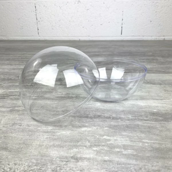 Promo 😉 Lealoo® Boule Plastique Transparente Boule En Plastique à Fond Plat, Diam. 14 Cm, Cristal Transparent Séparable, Contenant Sécable à Pose ✔️ 4 Promo 😉 Lealoo® Boule Plastique Transparente Boule En Plastique à Fond Plat, Diam. 14 Cm, Cristal Transparent Séparable, Contenant Sécable à Pose ✔️ – Image 2