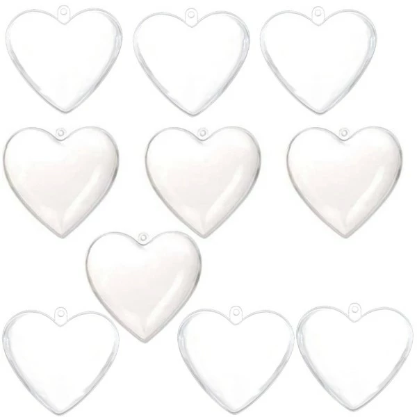 Offres 🌟 Lealoo® Coeur à Suspendre Lot 10 Coeurs 6,5 Cm En Plastique Transparent Séparable, Contenants Sécables à Garnir ⌛ 3 Offres 🌟 Lealoo® Coeur à Suspendre Lot 10 Coeurs 6,5 Cm En Plastique Transparent Séparable, Contenants Sécables à Garnir ⌛