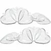 Grosses soldes 😍 Lealoo® Coeur à Suspendre Lot 10 Grands Coeurs 10 Cm En Plastique Transparent Séparable, Contenant Cristal Alimentaire Sécabl 😍 -Support à décorer suspendu Soldes unnamed file 401