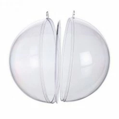 Top 10 ❤️ Lealoo® Boule Plastique Transparente Boule En Plastique Avec Paroi De Séparation, Diamètre 16 Cm, Séparateur Transparent 😀