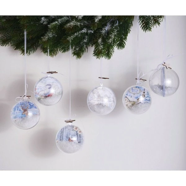 Le moins cher ⭐ Lealoo® Boule Plastique Transparente Boule En Plastique Avec Paroi De Séparation, Diamètre 14 Cm, Séparateur Transparent 🔥 6 Le moins cher ⭐ Lealoo® Boule Plastique Transparente Boule En Plastique Avec Paroi De Séparation, Diamètre 14 Cm, Séparateur Transparent 🔥 – Image 4