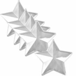 Meilleure affaire 👏 Lealoo® Boule Plastique Transparente Lot 5 étoiles 14 Cm Plastique Cristal Alimentaire Transparent, Séparable, Contenant Sécable De 14 Cm 🥰