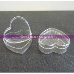 Promo 🎉 Lealoo® Coeur à Suspendre Lot De 6 Boites Contenants Dragées En Plastique Forme Coeur, Long. 6 Cm, Haut. 3 Cm 😉 -Support à décorer suspendu Soldes unnamed file 470