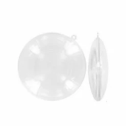 Tout neuf 🧨 Lealoo® Boule Plastique Transparente Lot De 10 Médaillons De Ø 9 Cm En Plastique Cristal Transparent Séparable, Contenants Alimentaire Sé ✔️