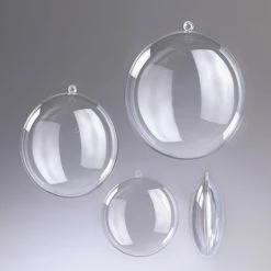 Tout neuf 🧨 Lealoo® Boule Plastique Transparente Lot De 10 Médaillons De Ø 9 Cm En Plastique Cristal Transparent Séparable, Contenants Alimentaire Sé ✔️ -Support à décorer suspendu Soldes unnamed file 477