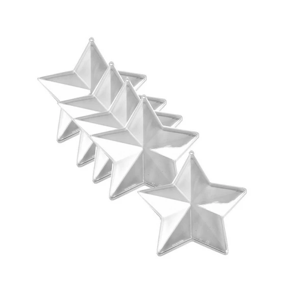 Budget 🥰 Lealoo® Boule Plastique Transparente Lot 5 étoiles 3D De 8 Cm, Plastique Cristal Alimentaire Transparent, Séparable, Contenant Sécable à 🎁 3 Budget 🥰 Lealoo® Boule Plastique Transparente Lot 5 étoiles 3D De 8 Cm, Plastique Cristal Alimentaire Transparent, Séparable, Contenant Sécable à 🎁