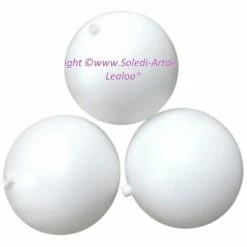 Top 10 🎁 Lealoo® Boule Plastique Transparente Lot 3 Grandes Boules Diam. 20 Cm En Plastique Blanc, Avec Ouverture Ø 15 Mm Pour Fixation ⌛