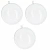 Meilleure affaire ❤️ Lealoo® Boule Plastique Transparente Lot 3 Grandes Boules Ø 20 Cm, Plastique Transparent Séparable, Contenant Sécable 🧨 -Support à décorer suspendu Soldes unnamed file 503