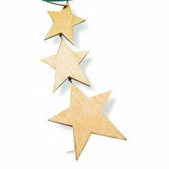 Bon marché 🔔 Graine Créative Déco à Suspendre Suspension 3 étoiles En Bois - A Décorer 🎉