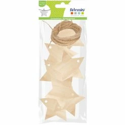 Tout neuf 🔔 Artemio Guirlande à Décorer Guirlande - étoiles En Bois - 10 Pcs 🔥
