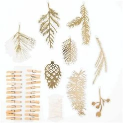 Le moins cher 👏 Rico Design Guirlande à Décorer Guirlande De Noël Forêt Dorée - 24 Pièces ✨ -Support à décorer suspendu Soldes unnamed file 515