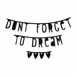 De gros 🛒 A Little Lovely Company Guirlande à Décorer Bannière Personnalisable - 147 Lettres Noires 🎁