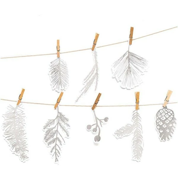 Grosses soldes ❤️ Rico Design Guirlande à Décorer Guirlande De Noël Forêt Argentée - 24 Pièces 🌟 4 Grosses soldes ❤️ Rico Design Guirlande à Décorer Guirlande De Noël Forêt Argentée - 24 Pièces 🌟 – Image 2