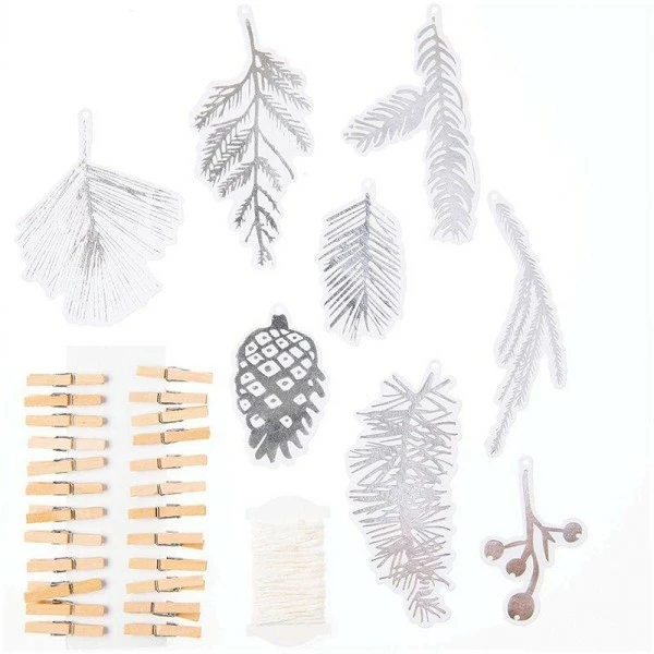 Grosses soldes ❤️ Rico Design Guirlande à Décorer Guirlande De Noël Forêt Argentée - 24 Pièces 🌟 6 Grosses soldes ❤️ Rico Design Guirlande à Décorer Guirlande De Noël Forêt Argentée - 24 Pièces 🌟 – Image 4