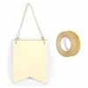 Remise ⭐ AUCUNE Silhouette à Suspendre Fanion Bois à Suspendre 20 X 15 Cm 2 Pointes + Masking Tape Doré à Paillettes 5 M 🎉 -Support à décorer suspendu Soldes unnamed file 551