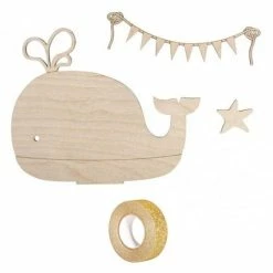 Les meilleures critiques de ✔️ Rayher Silhouette à Suspendre Silhouette Bois à Customiser 20 X 16,5 Cm Baleine + Masking Tape Doré à Paillettes 5 M 😉