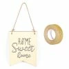 Sortie ⌛ AUCUNE Silhouette à Suspendre Fanion Bois à Suspendre 20 X 15 Cm Home Sweet Home + Masking Tape Doré à Paillettes 5 M 🔥 -Support à décorer suspendu Soldes unnamed file 565