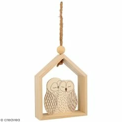 Les meilleures critiques de 🌟 Artemio Formes à Suspendre Petite Maison En Bois à Suspendre - Isatis - Chouettes - 12 X 4 X 15 Cm 😉